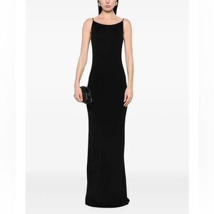 Aya‎ Muse Lyr maxi dress black size XS, nwt